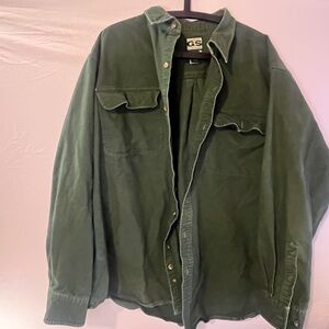 Gander Mountain Dark Green Casual Button-Down Shirt